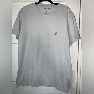 Mens Nautica‎ gray tee 100% cotton size large